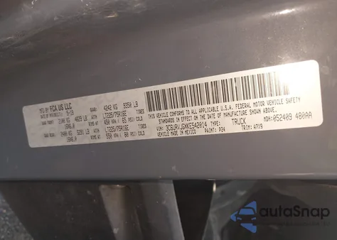 2019 Ram Promaster 3500 Cargo Van High Roof 159 Wb Ext from USA, damaged, VIN 3C6URVJGXKE542014